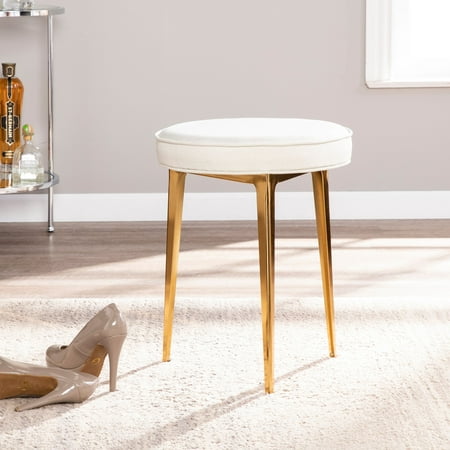 Southern Enterprises Harti Small Space Stool, Glam Style,
