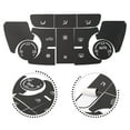 thumbnail image 4 of BUYISI 1 Set Car A/C Air Condition Climate Control Black Button Repair Decal Sticker Set For Buick For Verano For Encore Automatic Payment, 4 of 5