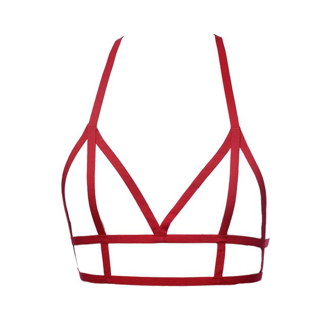 Brassiere Premium Material Cupsess Lencería Firmess Passionate Misterioso Dulce Regalo Romántico Atmósfera Moda Cupless Bras Red Inevent XX000635-03