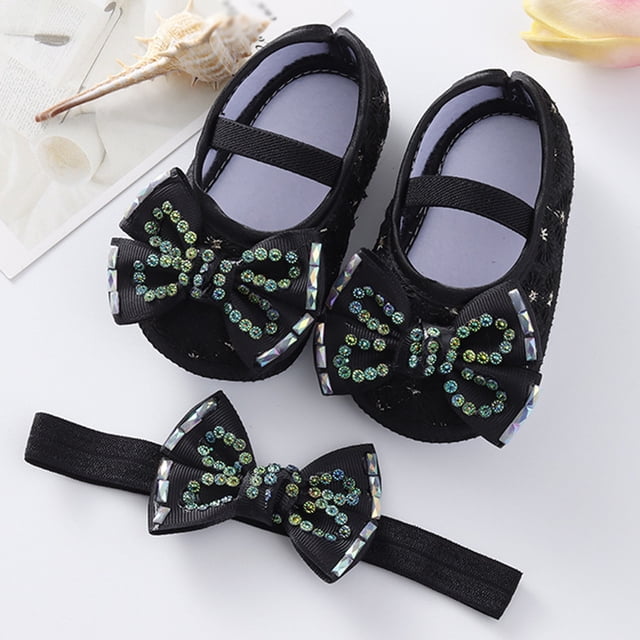 Espadrilles de Mode pour Bébé avec Semelle Souple pour Tout-Petits Chaussures de Robe Perles et Fleurs