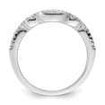 thumbnail image 2 of Sterling Silver Rhodium plated 2 piece CZ Bridal Ring Set, 2 of 6