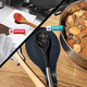 thumbnail image 4 of El resto de la cuchara para el contador de la cocina, paquete de 4 BPA libera y tenedor de la cuchara del silicón de la categoría alimenticia, 4 of 5