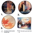 thumbnail image 3 of Designart "New York Pop Art wall art II" Cityscapes Floater Framed Canvas Wall Art, 3 of 7