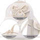 thumbnail image 4 of Mochila pequeña de cuero con lazo para niñas, Beige, 22cm*15cm*26cm, 4 of 5