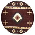thumbnail image 2 of Rizzy Rugs Southwest Area Rug SU2009 Burgundy Arrows Shapes 10' x 10' Round, 2 of 5