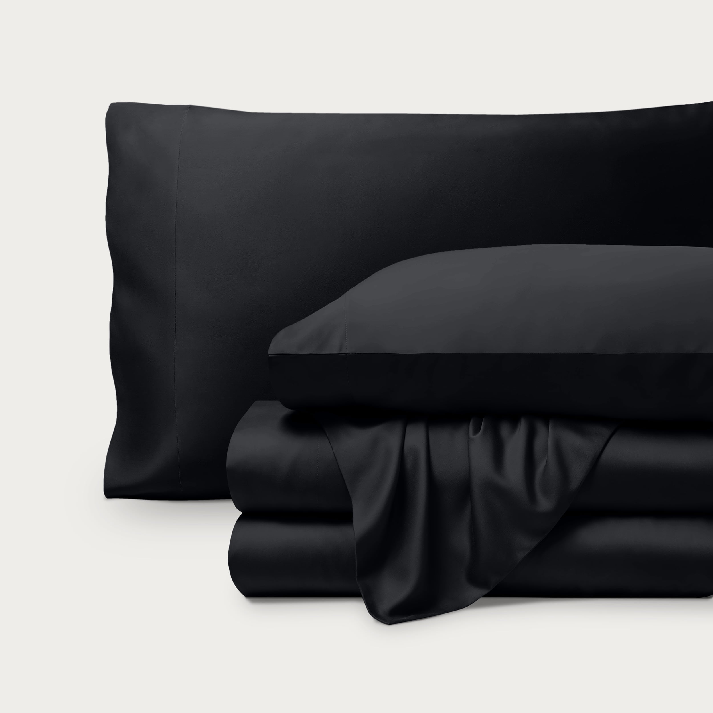 Bare Home Bamboo Sheet Set - Made from Rayon Fibers - Deep Pockets - 4 Piece - Full, Black