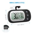 thumbnail image 4 of Upgraded AMIR Refrigerator Thermometer, Waterproof Mini Freezer Thermometer, Digital Thermometer with Hook, LCD Display, ℃/℉ Switch + Max/Min Record, for Kitchen, Home, Restaurants, Black, 2 Pack, 4 of 8