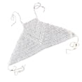 thumbnail image 1 of Women Hollow Out Crochet Halter Boho Bikini Top Bandage Backless Beach Swim Bra, 1 of 9