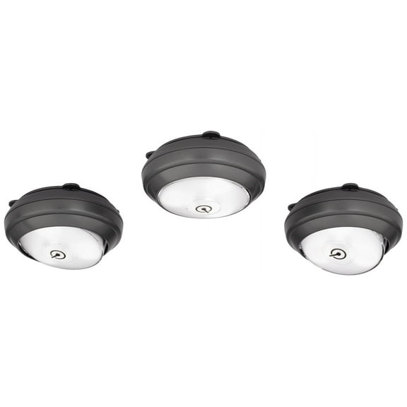 PUCK LIGHT 3LED GRAY (Pack of 1)