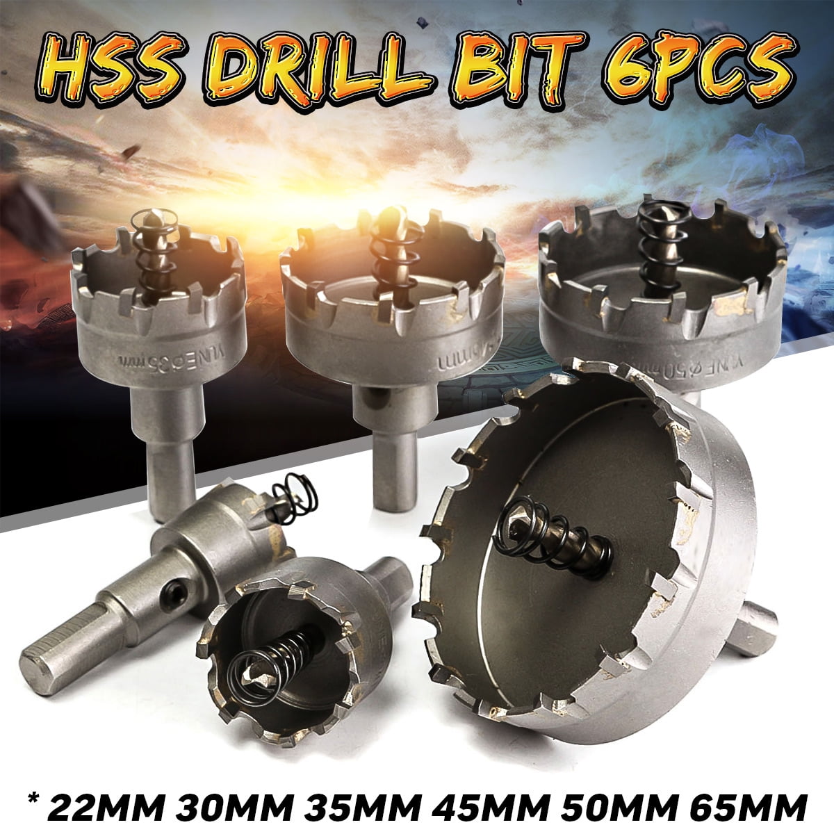 HSS Hole Saw Set Carbide Tip TCT Drill Bit Hole Saw For Metal Alloy