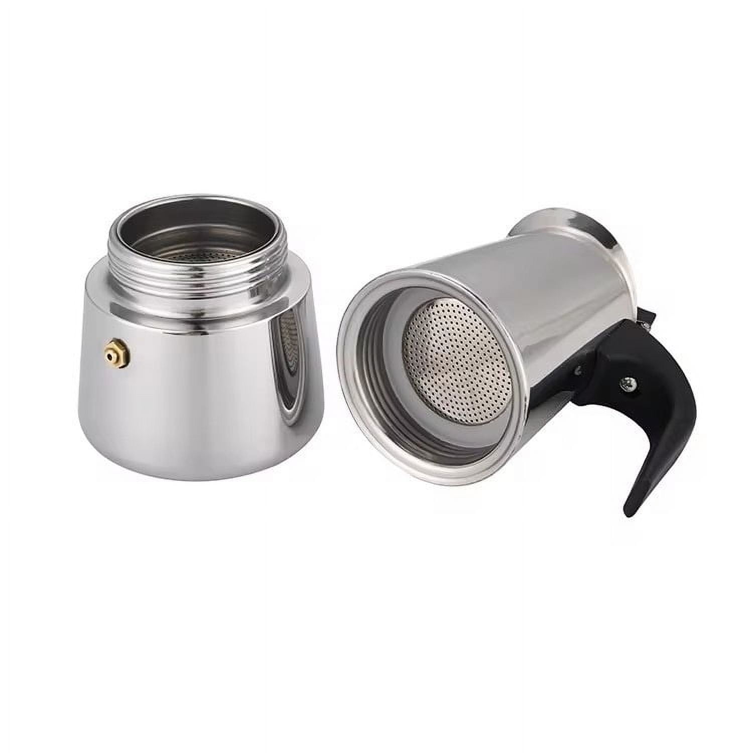 12 Cup Stovetop Espresso Maker Stainless Steel Moka Pot Espresso Maker Percolator Italian Coffee Maker Capable Mocha Coffee Machine Cafe Classic Maker for Home & Camping 600ml 20oz