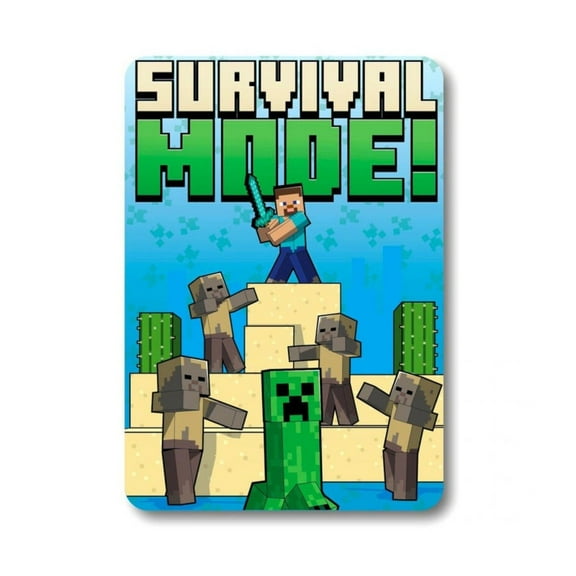 Minecraft Fleece Blanket - Survival Mode