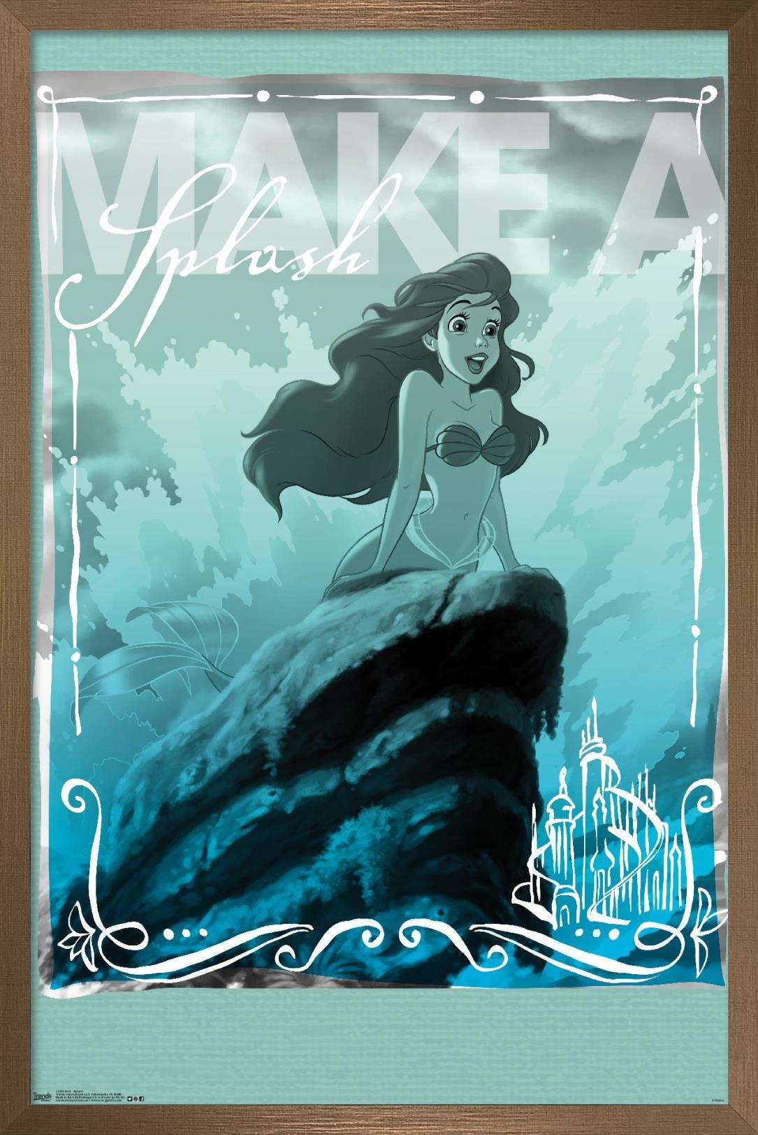 Mermaid Decor Wall Art Painting Print Ariel Bedroom Bathroom Ariel Gift  No 10 