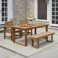 thumbnail image 6 of Better Homes & Gardens Ezra Outdoor HDPE Dining Chair, 2-Pack, Teak, 6 of 11