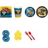 Monster Jam Party Supplies Party Pack For 16 With Blue #8 Balloon