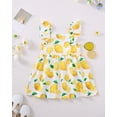 thumbnail image 6 of 2T Baby Girls Dress 3T Girls 2PCS Sleeveless Dress Toddler Girls Plaid Dress Toddler Girls Summer Dress Yellow, 6 of 10