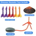 thumbnail image 6 of Rirool Dinosaur Rocket Launcher Toy – Stomp & Launch 6 Foam Rockets Up to 100ft, Outdoor STEM Activity for Kids Ages 3-, 6 of 8