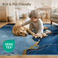 thumbnail image 4 of ODIKA 6'x9' Stylish Bold Color Arrangement Washable Area Rug Easy Care, Non-Shedding, for Queen Size Bedroom Under Bed Master Suite, 4 of 7