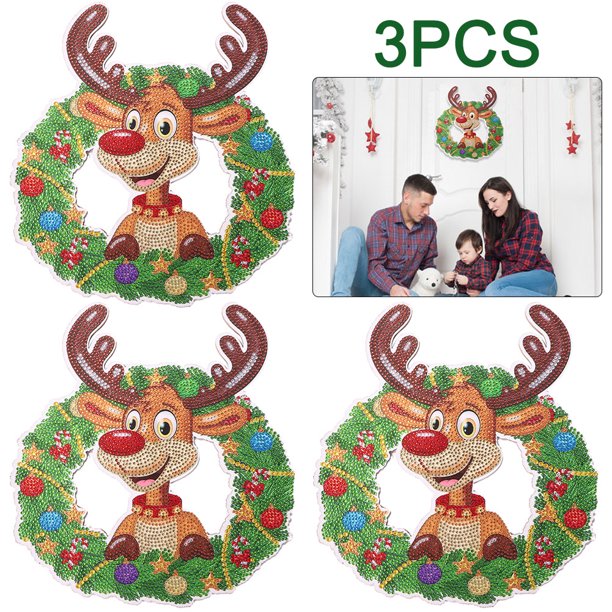 Coronas Diamantes 5D Cgtredaw DIY Artesanía Artística Doble Cara para Pascua HH007
