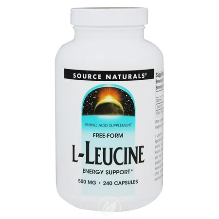 Source Naturals L-Leucine 500Mg Caps 240C, Pack of