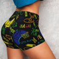 thumbnail image 4 of Lsque Game Play Pattern High Waisted Biker Shorts for Women-Tummy Control Fitness Athletic Workout Running Yoga Gym Shorts,Moisture-Wicking-Small, 4 of 9
