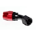 thumbnail image 3 of BLACK/RED -8AN AN8 45 Degree Swivel Oil/Fuel/Gas Line Hose End Fitting Adapter, 3 of 4