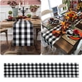 thumbnail image 1 of HLONK Black And White Checkered Table Flag Christmas Table Flag Tablecloth Placemat, 1 of 8