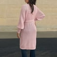 thumbnail image 6 of ZHYou Oversized Knit Cardigans for Women Thick Long Sleeve Loose Long Sweaters with Pockets, 6 of 6