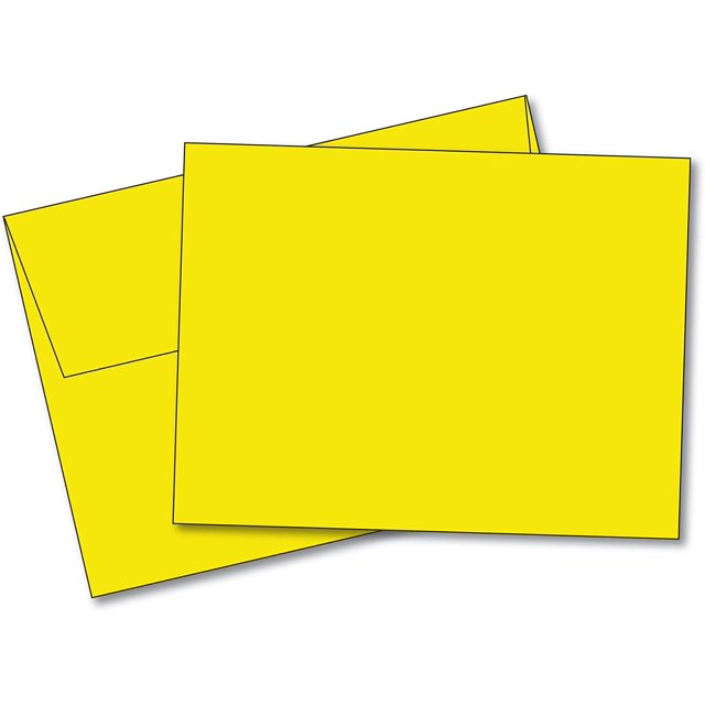 Blank Color Note Cards Uncoated, 5 x 7 Inches Cards 40 Cards and