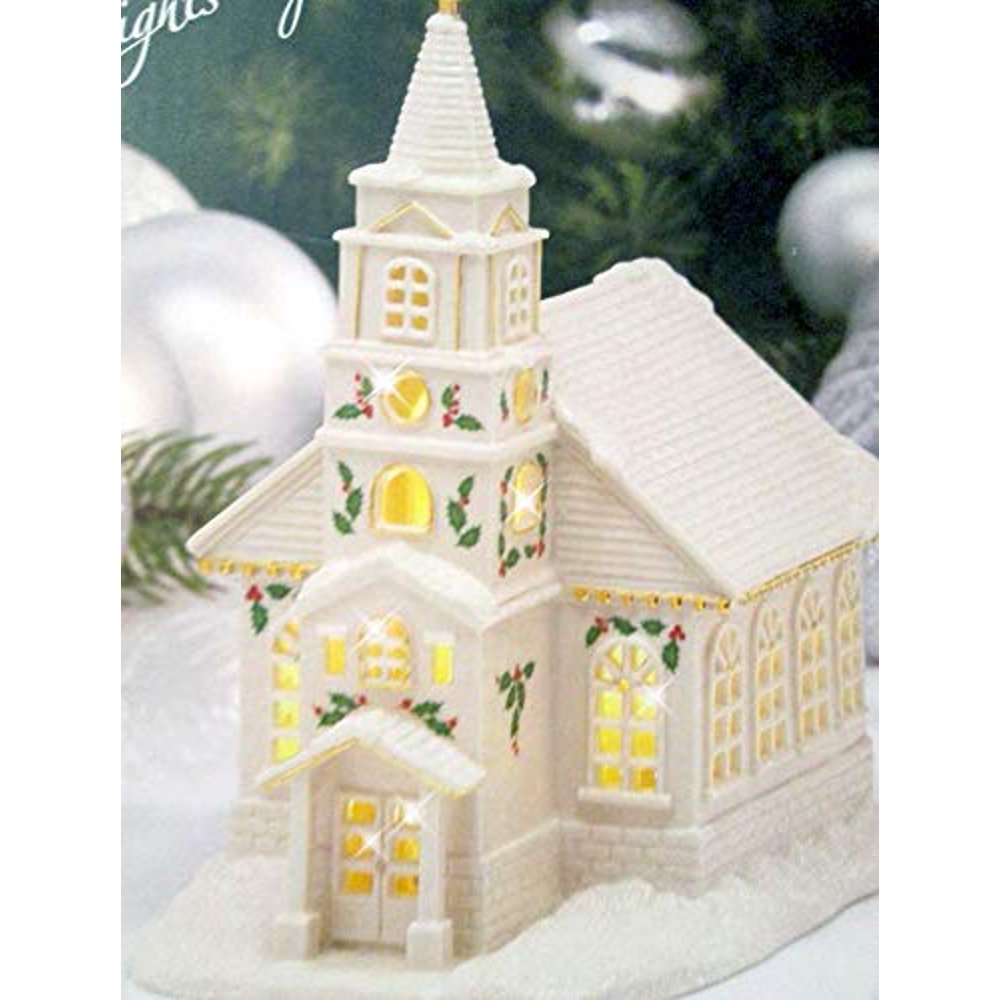 Village holiday christmas train walmart battery tree operated sets villages accessories choose decorations Lenox Christmas Village LED Church - Walmart.com - Walmart.com