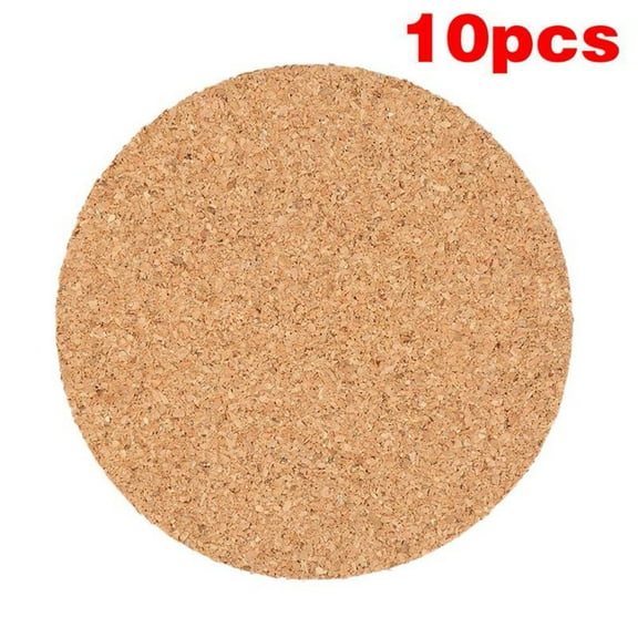 10Pcs Cork Coasters Square Cork Mat Self Sticker Diy Backing Sheet For Home Bar For Coasters Kitchen Tools