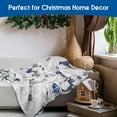 thumbnail image 4 of Christmas Throw Blanket 60"x50",Winter Gray Blue Gnome Xmas Holiday Festival Blanket for Women Men,Soft Cute GIFS Flannel Fleece Throw for Home Living Room Bed Chair Couch Decor, 4 of 7