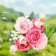 thumbnail image 5 of Flores Artificiales para Al Aire Libre Hermosa Seda Artificial Flor Falsa Boda Ramo Día de San Valentín Decoración Nupcial Peonías Flores Artificiales, 5 of 6