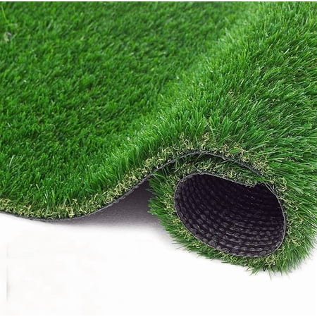 ZJTERThick Realistic Artificial Grass Astroturf 1.37inch Synthetic Grass 2FTX22FT, Indoor Outdoor Faux Fake Grass Astro Grass Rug Carpet Backdropfor Garden Backyard Patio Balcony