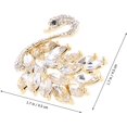 thumbnail image 2 of Broche Alfiler Forma de Cisne Aleación de Circón Prenda Prenda Prendedor Broche Moda Esmalte Cristal Pedrería Ramillete para Mujeres Dama Joyería Regalo, 2 of 5