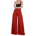 thumbnail image 2 of Sngxgn Womens Casual Pants Straight Solid Elastic Pants Long Drawstring Women Waist Casual Pants Pants(RD1,M), 2 of 4