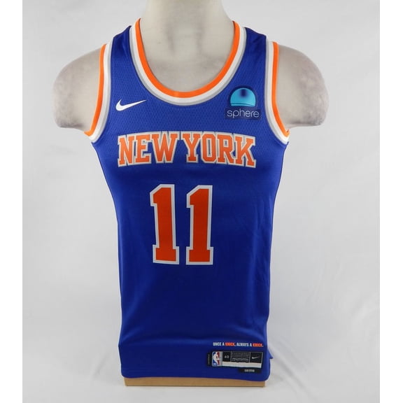 Mens New York Knicks Jalen Brunson #11 Swingman Blue Jersey Icon Nike NWT S 59S