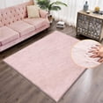 thumbnail image 1 of Pink Washable Fluffy 5x8 Area Rugs for Bedroom Plush Faux Rabbit Shag Fur Rug for Living Room Nursery Rug, 1 of 5