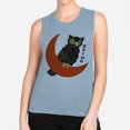 thumbnail image 2 of Vintage Halloween Owl Women's Muscle Tank X-Small Stonewash Denim, 2 of 5