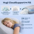 thumbnail image 2 of Almohada corporal Plufl Hugl refrescante en U, gris, 2 of 9