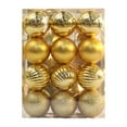 thumbnail image 2 of 24pcs Christmas Ball Set, 1.57" Christmas Tree Ornaments, Shiny and Glittering Baubles for Tree and Window Displays, Holiday Mall Decorations, 2 of 3