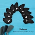 thumbnail image 1 of Ymiko Club Head Cover, Sturdy Durable Waterproof Iron Cue Cover, For Course Beginners With Numbers Letters Clubs Lover, 1 of 8