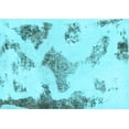 thumbnail image 1 of Ahgly Company Indoor Rectangle Abstract Light Blue Modern Area Rugs, 2' x 3', 1 of 4