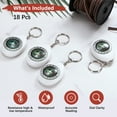 thumbnail image 4 of Brújula con Llavero [18PCS] - Brújula Mini de Supervivencia para Bolsillo en Lote con Anillo para Llaves para Senderismo y Camping - [Blanco], 4 of 6