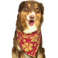 thumbnail image 6 of Disketp Red Vintage Flowers Dog Bandanas 1PC Triangle Adjustable Puppy Bandana Bib Handkerchief for Large Medium Girl Dogs Pets Gift, 6 of 6