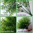thumbnail image 5 of 10pcs Artificial Grass Plants Outdoor UV Resistant Bulk Fake Faux Bushes Flowers Mums Outside Faux Plastic Greenery Shrubs Arrangement for Home Garden Backyard Window Box Hanging Basket, 5 of 5