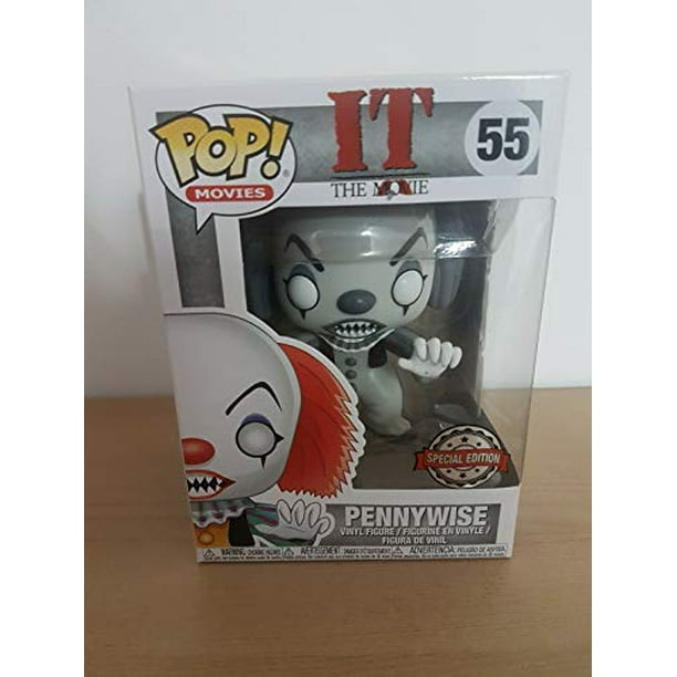 Funko Pop Movies: IT - Classic Black and White Pennywise Collectible Figure, Multicolor