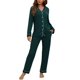 thumbnail image 1 of Conjunto de pijama ZMJ Postpartum, camisa de manga larga y pantalones, color verde azulado M, 1 of 8