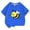195Blue662, variant on MEZZALL Summer T-Shirt O-Neck Bee Print Children Short Sleeved T Shirt Birthday Toddler Blouses Tops
