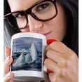 thumbnail image 2 of 3drose, Iceland, Jokulsarlon. Vatnajokull Glacier Fills the Frozen Lagoon., 11oz Two-tone Red Mug, 2 of 6